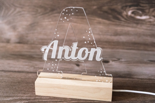 Lampe / Nachtlicht Buchstabe -personalisiert-